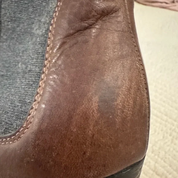 Authentic Brunello Cucinelli Dark Brown Leather Chelsea Boots - Picture 13 of 16